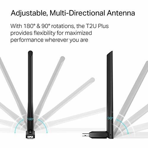 Adjustable multi-directional USB antenna with 180 and 90 degree rotations.