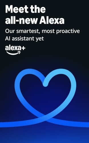 Promotional poster for all-new Alexa AI assistant.