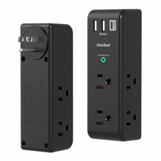 Surge Protector Outlet Extender with Rotating Plug