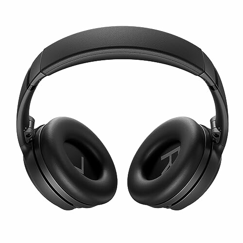 Black wireless over-ear headphones with padded ear cups