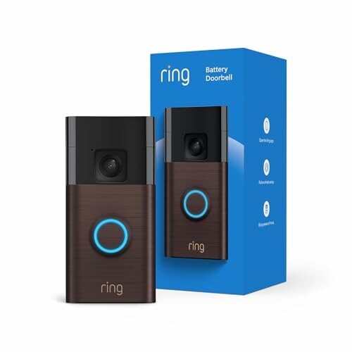 Ring video doorbell with packaging