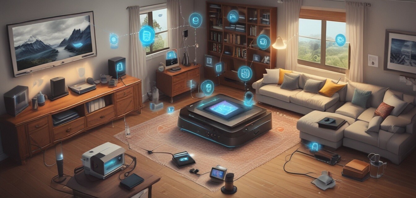 Example of a smart home network setup