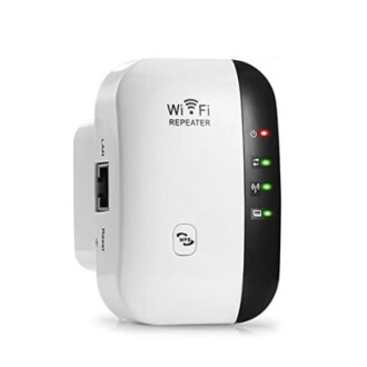 WiFi repeater with LAN port and WPS button